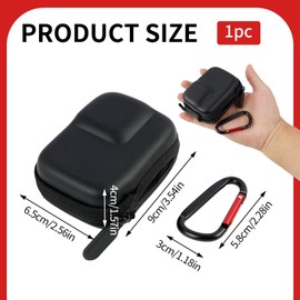 Robuste Tragetasche für INSTA360 Ace Pro 2 und GoPro Hero 12/11/10/9 - wasserdichte Hard Shell Schutztasche, Universell einsetzbar für Action-Kameras, mit Stilvollem Design und Karabinerhaken