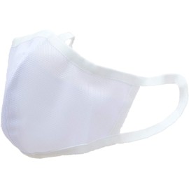 hamon AG Mitzfuji Saliva Spread Prevention Sports Mask, White, Size L, Suitable for Sports, Washable, Made in Japan
