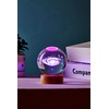 3D Galaxy Crystal Ball Lamp,3.15 Inch K9 Crystal Ball Night