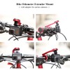 Bicycle Odometer Comupter Aluminium Alloy Extension Mount with Adapters (Red)