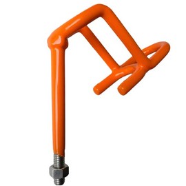 Smackdown Fishing Rod Holders for Catfish, Musky, Walleye, Pike, Striper, Lake Trout, Salmon, Saltwater Fishing (Orange, 6 inch Stem)