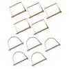 Mobestech 10pcs Trailer Hitch Coupler Lock Safety Fasteners Lockable Towing