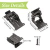UFURMATE Folding Brackets, 2Pcs Black Steel Foldable Support Bracket Heavy