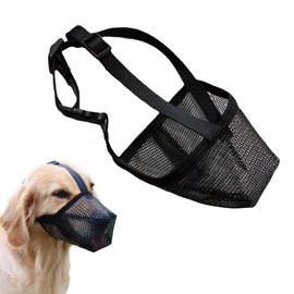 Maulkorb für Große Hunde, Verstellbarer Hundemaulkorb, Fressschutz Hund Schwarz Atmungsaktive Maulschlaufe L Größe Atmungsaktive Haustier Maske für Hundetraining