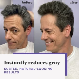 Just For Men Touch Of Grey, Gray Hair Coloring for Men with Comb Applicator, Great for a Salt and Pepper Look - Dark Brown, T-45 (1 Count)