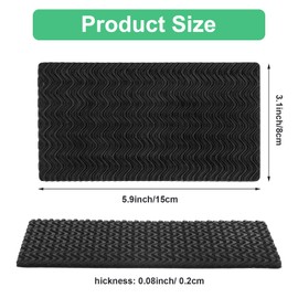 COMNICO 4 Pcs Shoe Heel Pads, Non-Slip Sole Protectors Adhesive Stickers High Heels Replacement Pads Rubber Cushion Sole Shoe Repair Kit for Shoes Sneakers