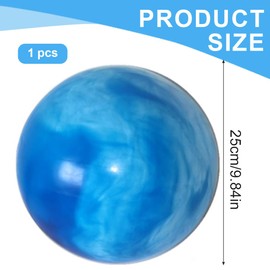 OUDQFCJ Anti-Rutsch-Yoga-Ball, Übungsball, weicher Yoga-Ball für Bauch- und Schultertraining, Gleichgewicht, Übung, Pilates (mit aufblasbarem Weizenrohr)