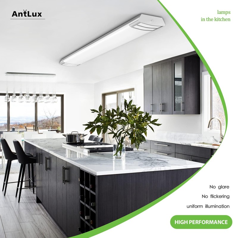 ANTLUX 4ft led Light Fixture 50W 5600lm LED Linear Flush