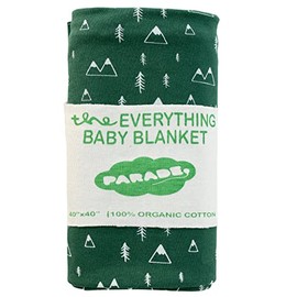 PARADE Organics Everything Organic Baby Blanket Green Mountains