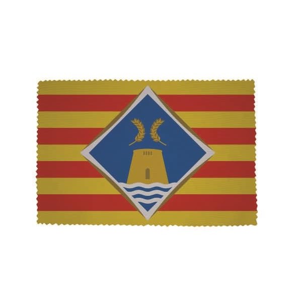 U24 Brillenputztuch Formentera Fahne Flagge Glasreinigungstuch Microfasertuch