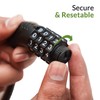 Combination Bike Lock Bicycle Locks High Security 4 Digit Motorbike