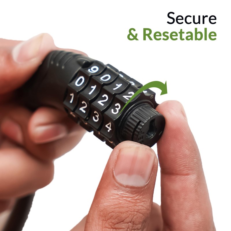 Combination Bike Lock Bicycle Locks High Security 4 Digit Motorbike