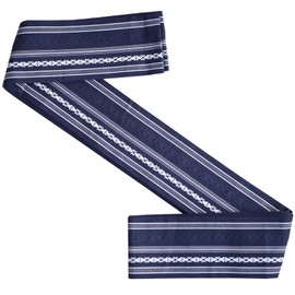 [TOuWA] Square Obi Belt, Cotton, Men's, Men's, Gentlemen, Yukata, Kimono, Kyudo Kimono, Kimono, Kimono, with Tie Guide Included, navy