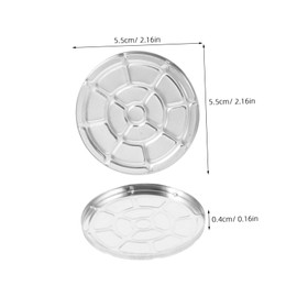 TOVINANNA 5pcs Aluminum Eyeshadow Pans Versatile Refillable Makeup Storage Box for Diy Cosmetics Lightweight and Durable for Travel for Blush Highlighter and More