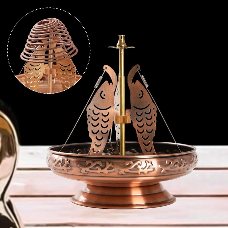 B Baosity Incense Base Spiral Coils Incense Holder Easy to