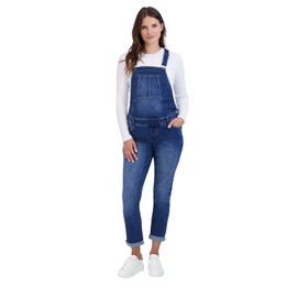 Savi Parker Women’s Maternity Overalls – Comfy Denim Bib Straight Leg Overalls Women Jumpsuits, Pregnant Women Casual Outfits