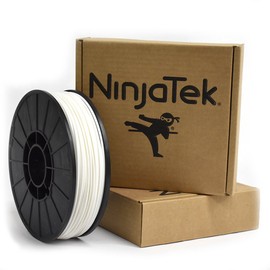 NinjaTek - 3DNF0029010 3DNF00129010 NinjaFlex TPU Filament, 3.00mm, TPE, 1kg, Snow (White) (Pack of 1)