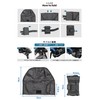 Gorix Saddle Bag, Road Bike, Waterproof, Bicycle Saddle Roll (GURURIN),