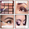 Eyeshadow Brush, 12 Pieces Pin Swan Neck, Sponge Eyeshadow Applicator,