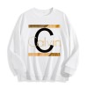 Women's Calvin Graphic Crewneck Sweatshirt, US Warehouse, 6 ColorsSize: M,