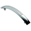 BSM Marketing Chrome Bow D Style DIMPLE Kitchen Door Handles Doors or Drawers - 96mm and 128mm (5, 128mm)