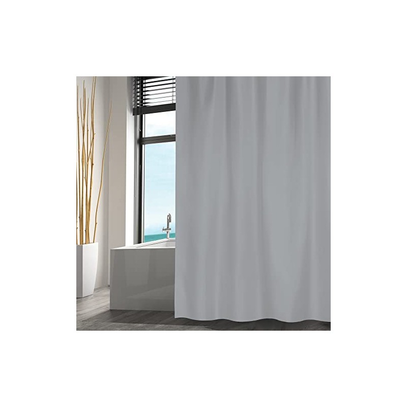MSV Anti-Mould Shower Curtain - Anti-Bacterial, Washable, Waterproof, Polyester, 240