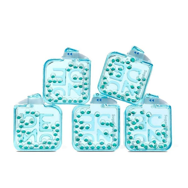NUDE Breath Mints for Bad Breath - Ice Shot - 2 in 1 Keto Friendly Sugar Free Mints - Gluten Free Bad Breath Treatment for Adults - Carbs - Calorie - Breath Freshener for People - Instant Fresh - Cleanse Gut - Peppermint - 5 Pack - 150 Mint Capsules