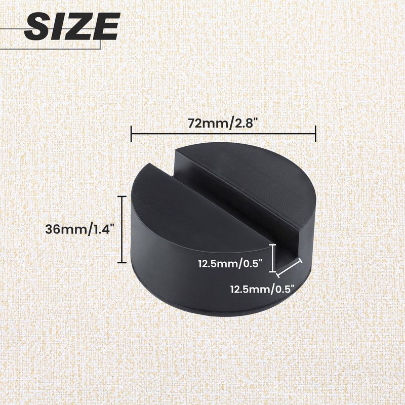 LEONTOOL 2 Pcs Floor Jack Rubber Pads Adapter Universal Jack