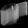 72-Mini Clear Acrylic Plastic Scoops for Candy - Ice Cream