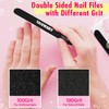 Nail Files and Buffers, Professional Manicure Tools Kit, 100/180 Grit