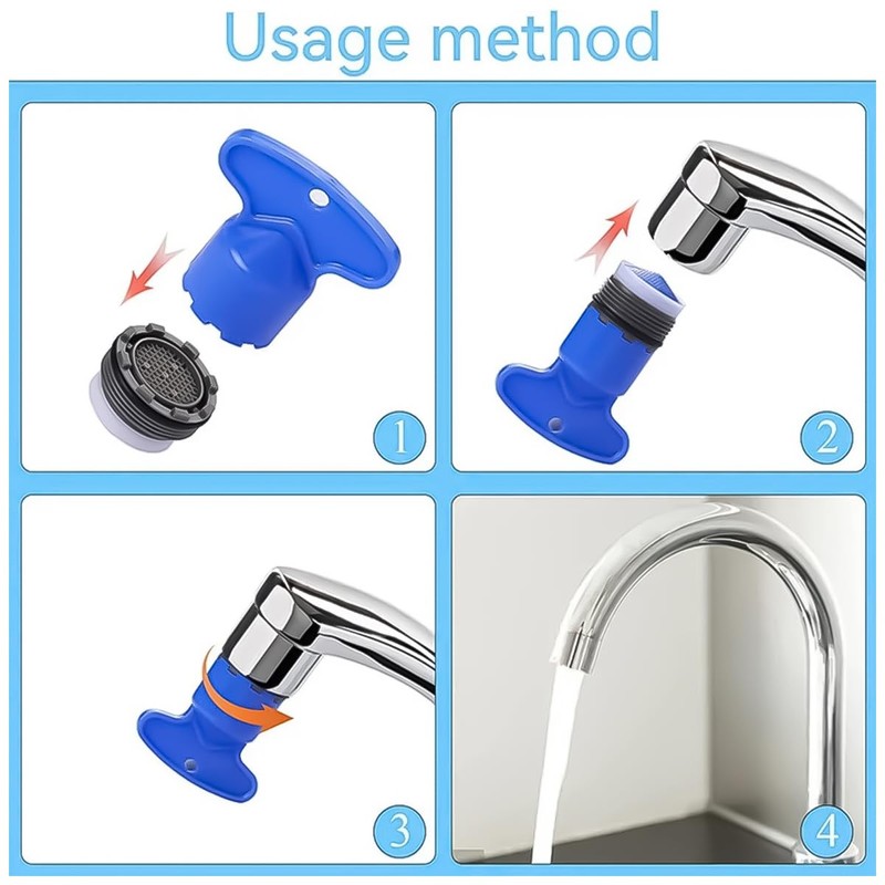 Sarini 10PCS Tap Aerator Kit M18.5 Mm Plastic Cache Recessed