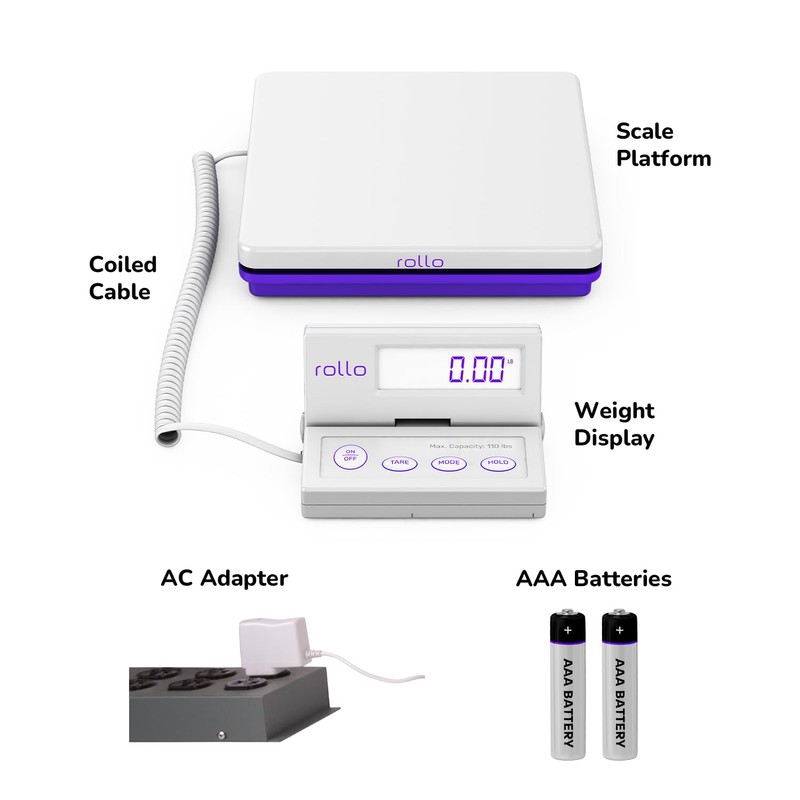 Rollo Shipping Scale For Packages - Digital Shipping Postal Scale