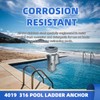 QKWL Premium 316 Stainless Steel Pool Anchor Set - 4‘