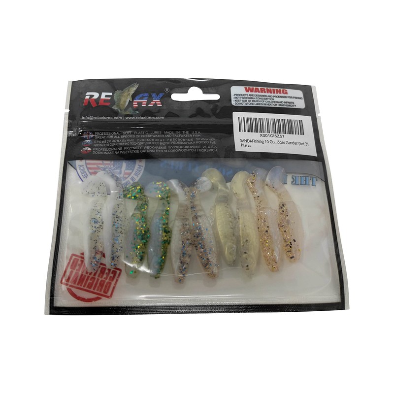 SANDAFishing 10 rubber fish perch trout chub - Relax Kopyto
