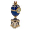 BestPysanky 1904 Kelch Chanticleer Blue Enamel Royal Russian Egg with