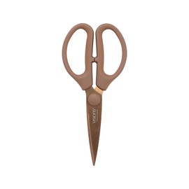 PEARL METAL Vision CP-8829 Kitchen Scissors, Titanium Coating, Dishwasher Safe, Gold