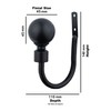A.Unique Home Plain Round Ball Metal Extendable Curtain Pole with