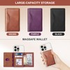 loooghom for MagSafe Wallet,6 Card Holder with ID Window,Black