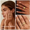 Emibele 3 Pack Gold Stackable Rings for Oura Ring 5/Oura