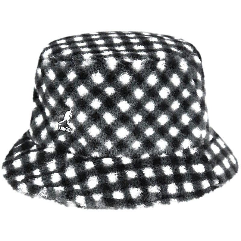 Kangol - Fishing Hats Packable Vinyle-Style, black-white