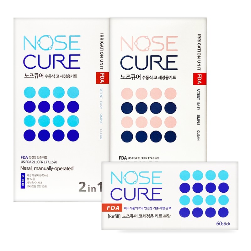 Dawon Medical Nose Cure Nasal Cleanser Washer Powder Set /