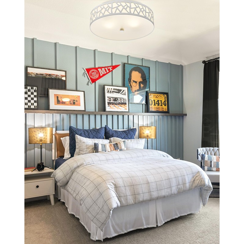 VICNIE 2-Light Flush Mount Ceiling Light, 12 inch Modern Ceiling