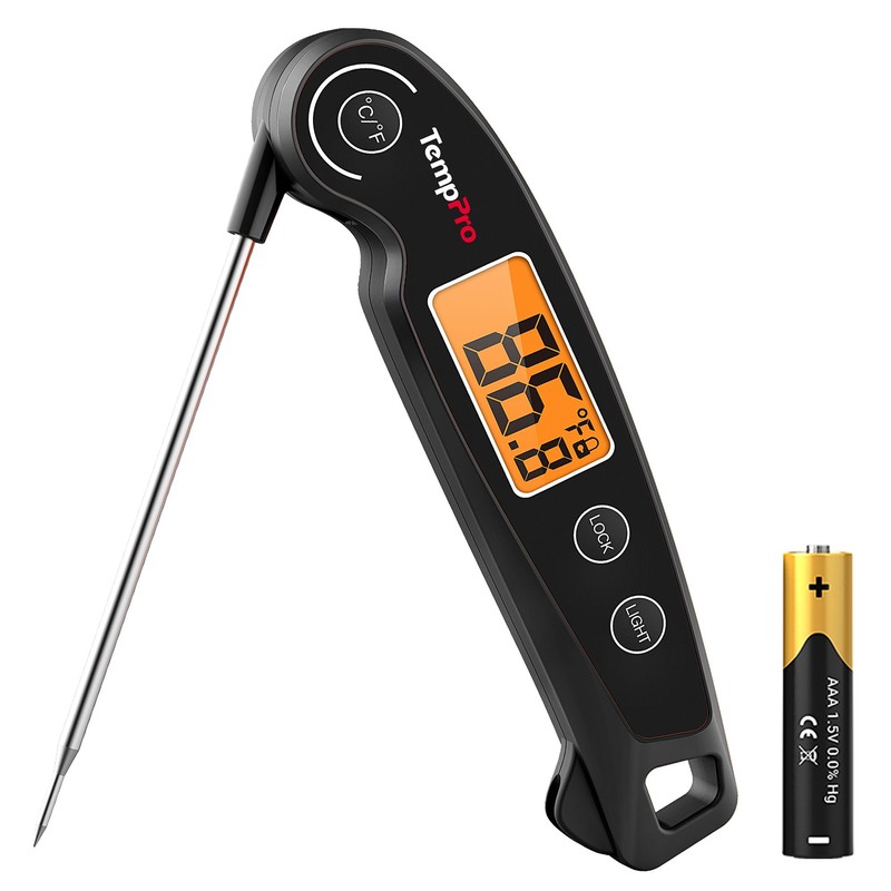 TempPro TP605 Termómetro digital de lectura instantánea para carne, resistente