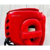 PRIZE RING "Professional SX" Genuine Leather Headgear Red (L)