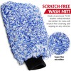 TAKAVU New Car Wash Mitt, 2 Pack Premium Cyclone Microfiber