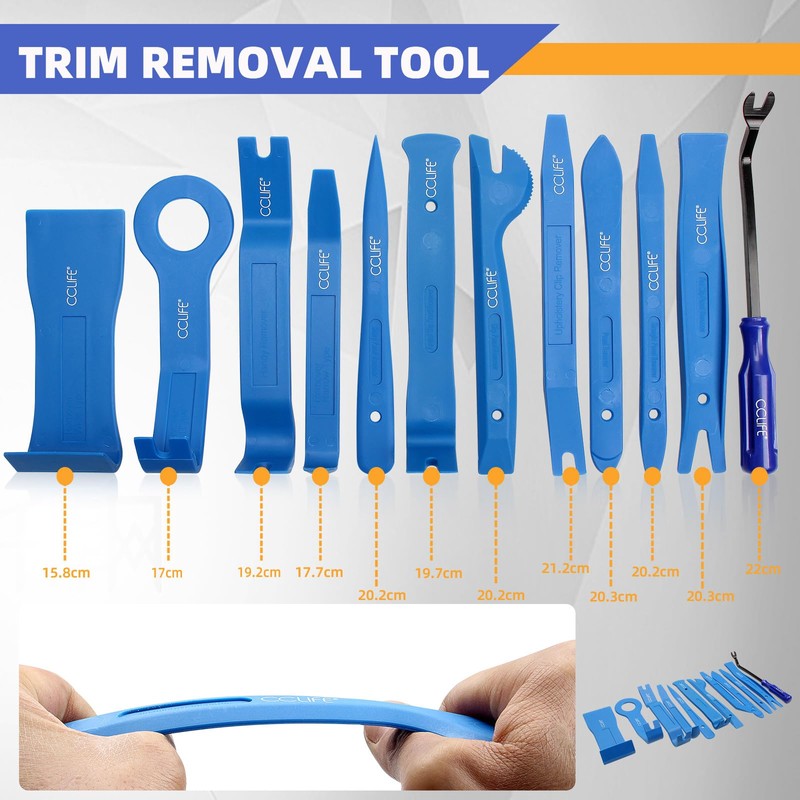 CCLIFE 12-Piece Car Disassembly Tool Set PP PA + Trim
