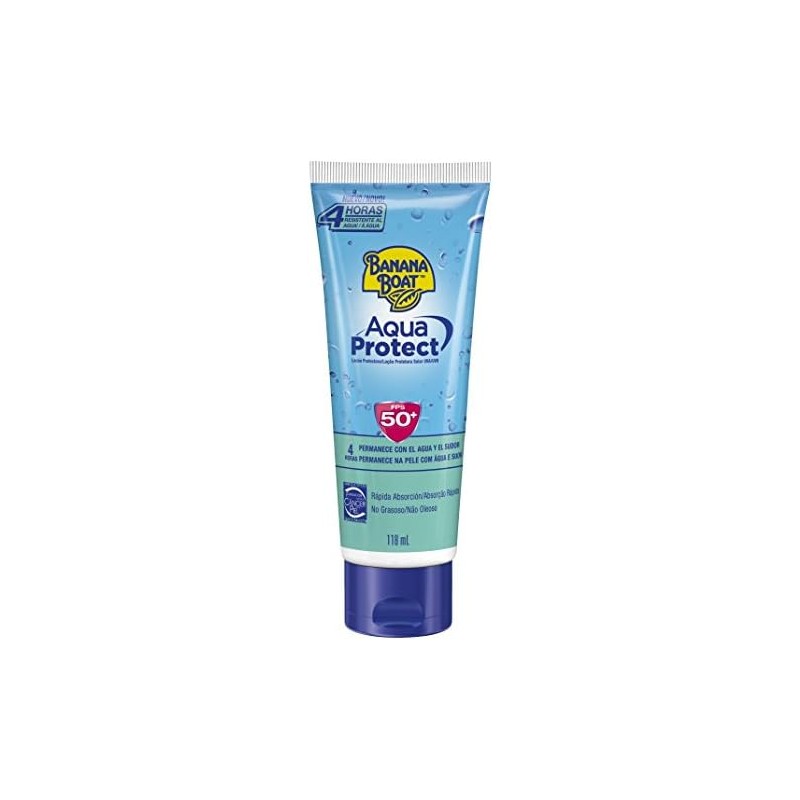 Banana Boat Aqua Protect Loción, 50+ SPF, 118 ml