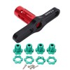 4 Set 17mm Hex Nuts Splined Wheel Hubs with Removal