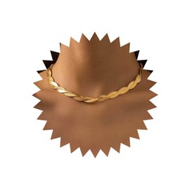 TseenYi Herringbone Chain Necklace Gold Snake Chain Twist Necklace Punk Flat Snake Chain Necklace Double Twist Chain Choker Necklace Hip Hop Jewelryf or Women and Girls Gifts