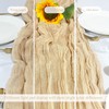 Seveups 12Pack Beige Table Runner 10Ft Cheesecloth Table Runner Boho